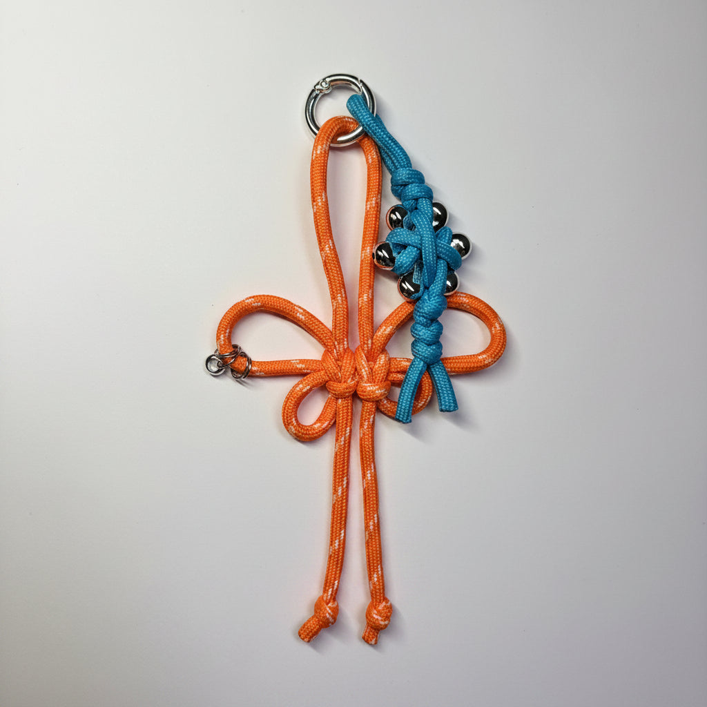 Charm de Mariposa - Naranja & Azul