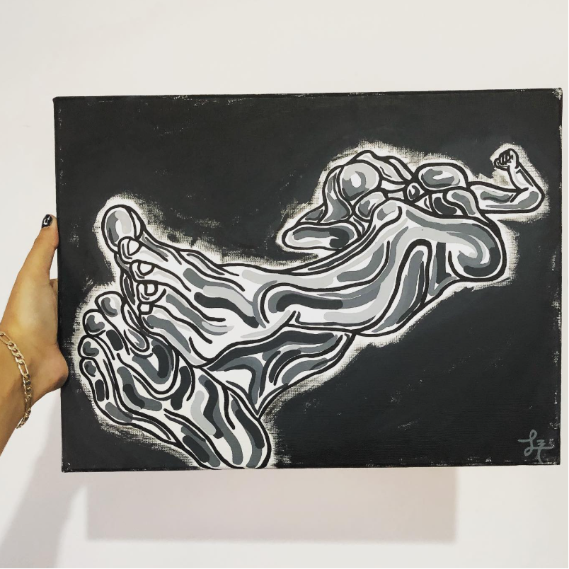 Obra Original "Disfrutando de la Oscuridad" (2020) — Manos Parlantes